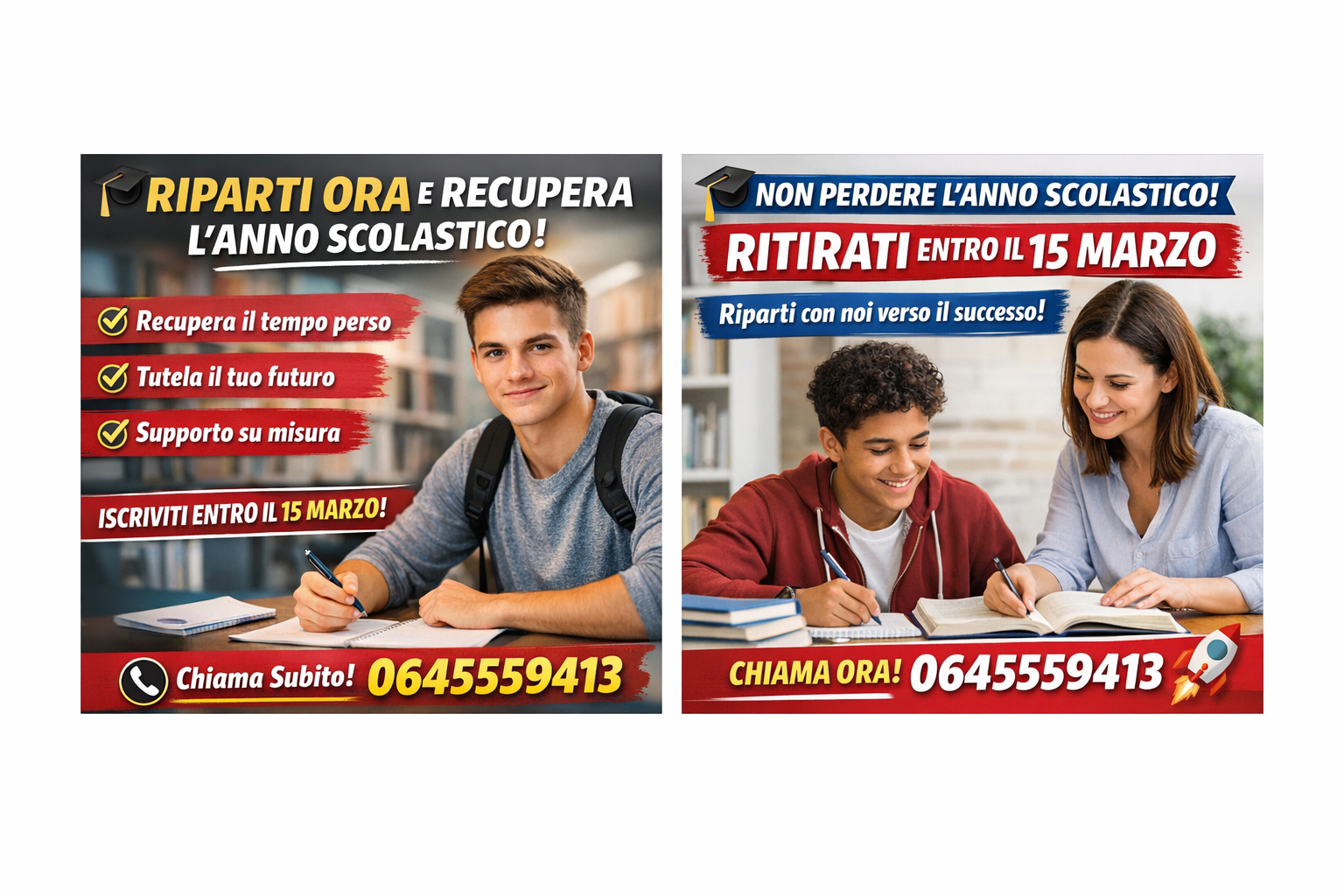 Non perdere l’anno scolastico: riparti ora!