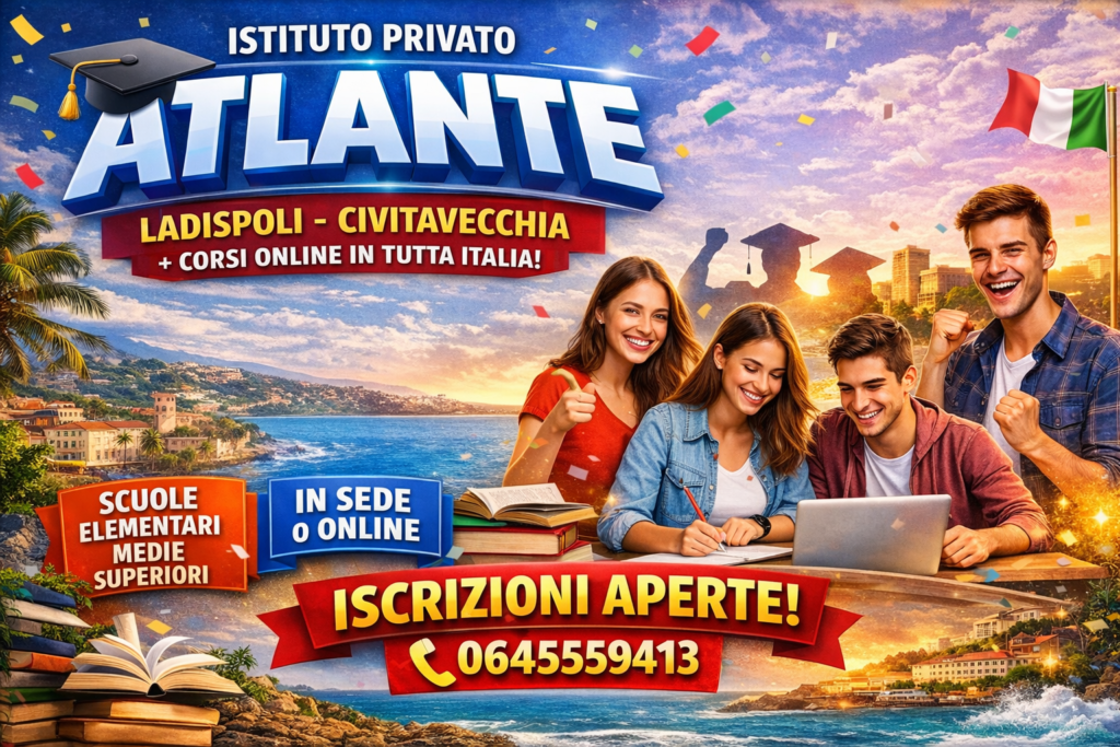 Istituto Privato Atlante scuola Ladispoli Civitavecchia corsi online Atlantia
